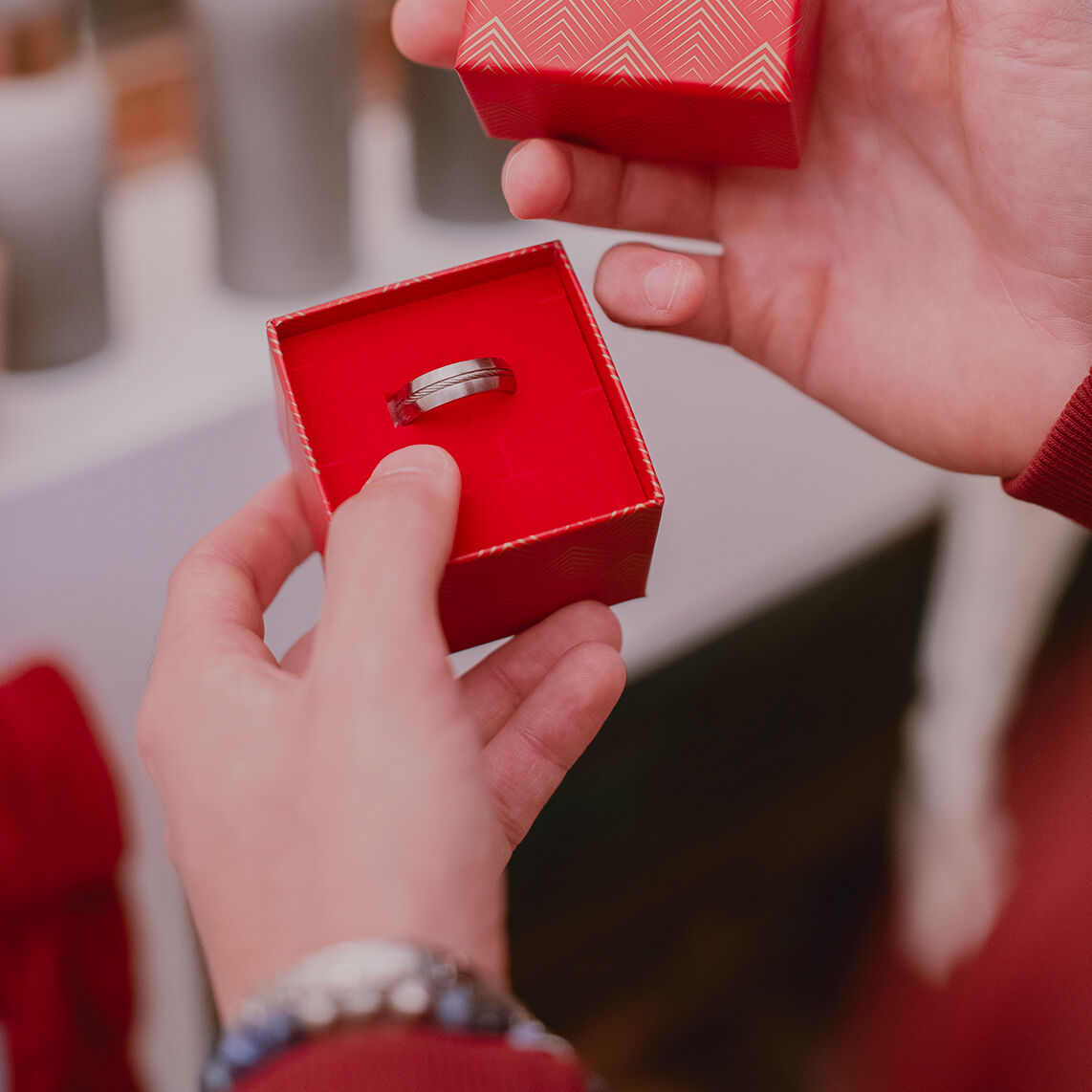 Bague de promesse best sale homme